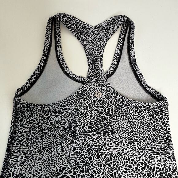 Lululemon Cool Racerback II Tank Polar Shift Alpine Black, White 4 - Picture 6 of 7